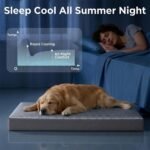 4" Cooling Dog Bed for Crate, XL Orthopedic Cooling Dog Mat - Image 3