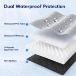 4" Cooling Dog Bed for Crate, XL Orthopedic Cooling Dog Mat - Image 5