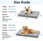 4" Cooling Dog Bed for Crate, XL Orthopedic Cooling Dog Mat - Image 6
