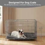 Exsnugy Washable Dog Bed Mat Large Size Fluffy Pet Crate Pad 42x28 XL - Image 3