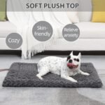 Exsnugy Washable Dog Bed Mat Large Size Fluffy Pet Crate Pad 42x28 XL - Image 4