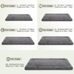 Exsnugy Washable Dog Bed Mat Large Size Fluffy Pet Crate Pad 42x28 XL - Image 6