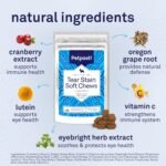 Petpost Tear Stain Remover Soft Chews for Dogs | 90 Count Chicken Flavor Dog Tear Stain Support Supplement | Gentle Eye Care for White Dogs & Light Breeds | Tylosin Free, Made in USA - Image 3
