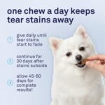 Petpost Tear Stain Remover Soft Chews for Dogs | 90 Count Chicken Flavor Dog Tear Stain Support Supplement | Gentle Eye Care for White Dogs & Light Breeds | Tylosin Free, Made in USA - Image 8