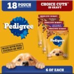Pedigree Choice Cuts Wet Dog Food Pouch, Protein Variety, 3.5 oz, 18 Count