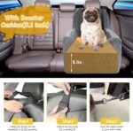 Dog Car Seat for Small Medium Dogs, Memory Foam Dog Booster Seat, 35 lbs - Image 4