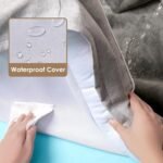 EHEYCIGA Orthopedic Dog Beds for Large Dogs, Waterproof Memory Foam Large Dog Bed with Sides, Non-Slip Bottom and Egg-Crate Foam Pet Couch Bed with Washable Removable Cover, Grey - Image 3