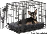 MidWest Homes for Pets QuietTime XXS Dog Bed - Gray Faux Fur Bolster, Ultra-Soft and Machine Washable, Fits 18-Inch Crates and Carriers, for Small Dogs and Cats - Image 3