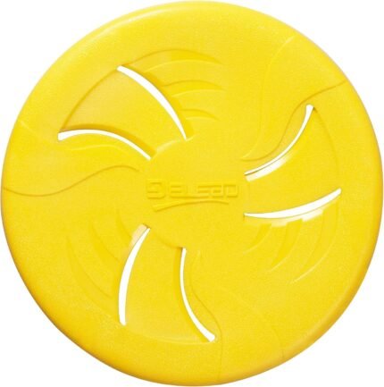 Dog Flying Disc, Flexible TPR Dog Fetch Toy, 9.06 inch, Yellow