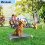 Elevated Dog Bed, Raised Outdoor Dog Bed for Medium Dogs, Portable Pet Cots - Image 4