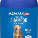 ADAMS Plus Flea & Tick Shampoo with Precor for Dogs & Cats, 24 oz