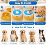 KILIN Slow Feeder Dog Licking Bowl with Rolling Ball,4 Non-Slip Pads,8fl oz - Image 7