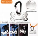 2PCS Dog Poop Bag Holder Leash Dogs Waste Bag Clip Dispenser Metal Carrier - Image 3