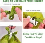 2PCS Dog Poop Bag Holder Leash Dogs Waste Bag Clip Dispenser Metal Carrier - Image 5