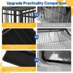 Asee'm 48 Inch Heavy Duty Dog Crate for Large Dogs Escape Proof, Black - Image 5