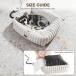 Heated Dog Bed for Small Dogs & Cats, Safety Listed, 20x19, Cream - Image 7