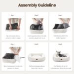 Heated Dog Bed for Small Dogs & Cats, Safety Listed, 20x19, Cream - Image 9