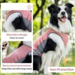 Dog Cooling Vest with Soft Stretchy Breathable,Brier Rose,L - Image 7