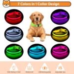 LED Dog Collar, Light Up Dog Collar,for Night Walking(Large,Green) - Image 5