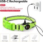 LED Dog Collar, Light Up Dog Collar,for Night Walking(Large,Green) - Image 6