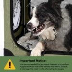Veraste 30 in Collapsible Dog Crate for Medium Dogs, 4 Door Kennel,Green - Image 3