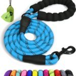 Taglory Rope Dog Leash for Medium Large Dogs, 6 FT Padded Handle, Blue