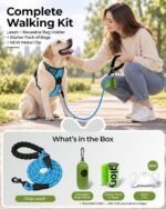 Taglory Rope Dog Leash for Medium Large Dogs, 6 FT Padded Handle, Blue - Image 6