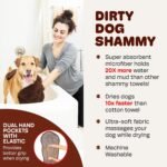 Dog Gone Smart The Dirty Dog Shammy Bath Towel - Brown, 31 × 13 in - Image 6