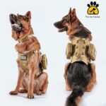 Forestpaw Tactical Dog Harness Medium Sized Dog,Military,M,Coyote Brown - Image 4