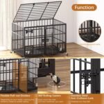 Dosker 42" Heavy Duty Metal Dog Crate,Indoor Kennel for 2 Dogs with Divider - Image 3