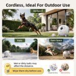 uahpet Automatic Ball Launcher for Dogs with Obstacle Detection, 3Balls - Image 6