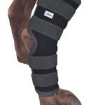 Labra Dog Rear Leg Hock Joint Compression Wrap – Supportive Brace for Weak Back Legs, ACL Tear, and Joint Discomfort – Adjustable Hind Leg Support for Senior Dogs – Large