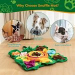 Snuffle Mat for Dogs -Interactive Dog Toys to Keep Them Busy | Puppy Puzzle Slow Feeder Treat| Dog Lick Mat Enhancement - Image 3