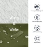 IECOii Dog Coat for Large Dogs - Waterproof Winter Fleece Jacket, XLarge - Image 3
