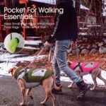 IECOii Dog Coat for Large Dogs - Waterproof Winter Fleece Jacket, XLarge - Image 6