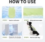 2Pack Dog Cooling Shirts with Sun Protection,Melon Green+Soft Yellow,XL - Image 2