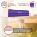 EquiGroomer 5-Inch Undercoat Deshedding Brush for Dogs & Cats, Purple - Image 4