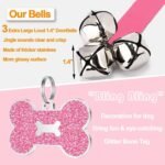 2 Pcs Dog Door Bells Dog Doorbell to go Outside Puppy Train Bell for Dogs to Ring to go Potty Puppy Toilet Training Bell for Door Knob Girl Puppy Essentials Accessories (Pink) - Image 3