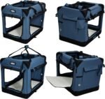 EliteField 4-Door Folding Soft Dog Crate with Curtains (2-Year Warranty) - Image 4