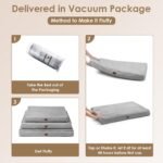 EHEYCIGA XL Memory Foam Dog Crate Bed with Washable Cover, 41x27Inch, Grey - Image 4