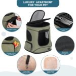Petsfit Dog and Cat Backpack Carrier, Padded Waist Support, Up to 18 lb - Image 4