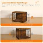 DWANTON 38.5" XL Dog Crate Furniture with Cushion, Large Dog Kennel Indoor - Image 3