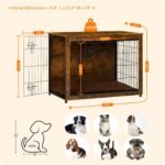 DWANTON 38.5" XL Dog Crate Furniture with Cushion, Large Dog Kennel Indoor - Image 4