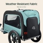 Retrospec Rover Waggin' Pet and Dog Bike Trailer with Weather-Resistant Canopy & Mesh Shield - Foldable Frame, 16in Wheels with Storage Pouch & Internal Safety Leash Supports up to 50 lbs - Image 5