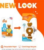 Nylabone Puppy Chew Teething Ring Bone Dog Toy, Chicken Flavor, X-Small - Image 3