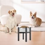 PROERR Lifted Dog Bowl Stand - Without Bowls, Single Raise Pet Food Table Adjustable Wide 6-10", Tall 8 10 12" - Bowl Stand Size Optional, Dog Bowls Holder Elevated for Small Medium Large Dogs Breed - Image 7