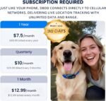DBDD GPS Dog Tracker with Subscription,Virtual Fence&Health Monitor,IP67,BK - Image 2
