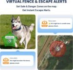 DBDD GPS Dog Tracker with Subscription,Virtual Fence&Health Monitor,IP67,BK - Image 4