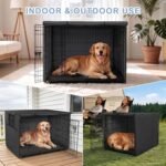 Explore Land Dog Crate Cover, 48 inches, Black - Image 5