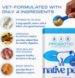 Native Pet Probiotics for Dogs – Dog Probiotic Powder for Gut & Digestive Health, Vet-Formulated 6B CFUs Dog-Specific Probiotic Strains, Supports Stool Quality & Diet Transitions – 240 Scoops - Image 4